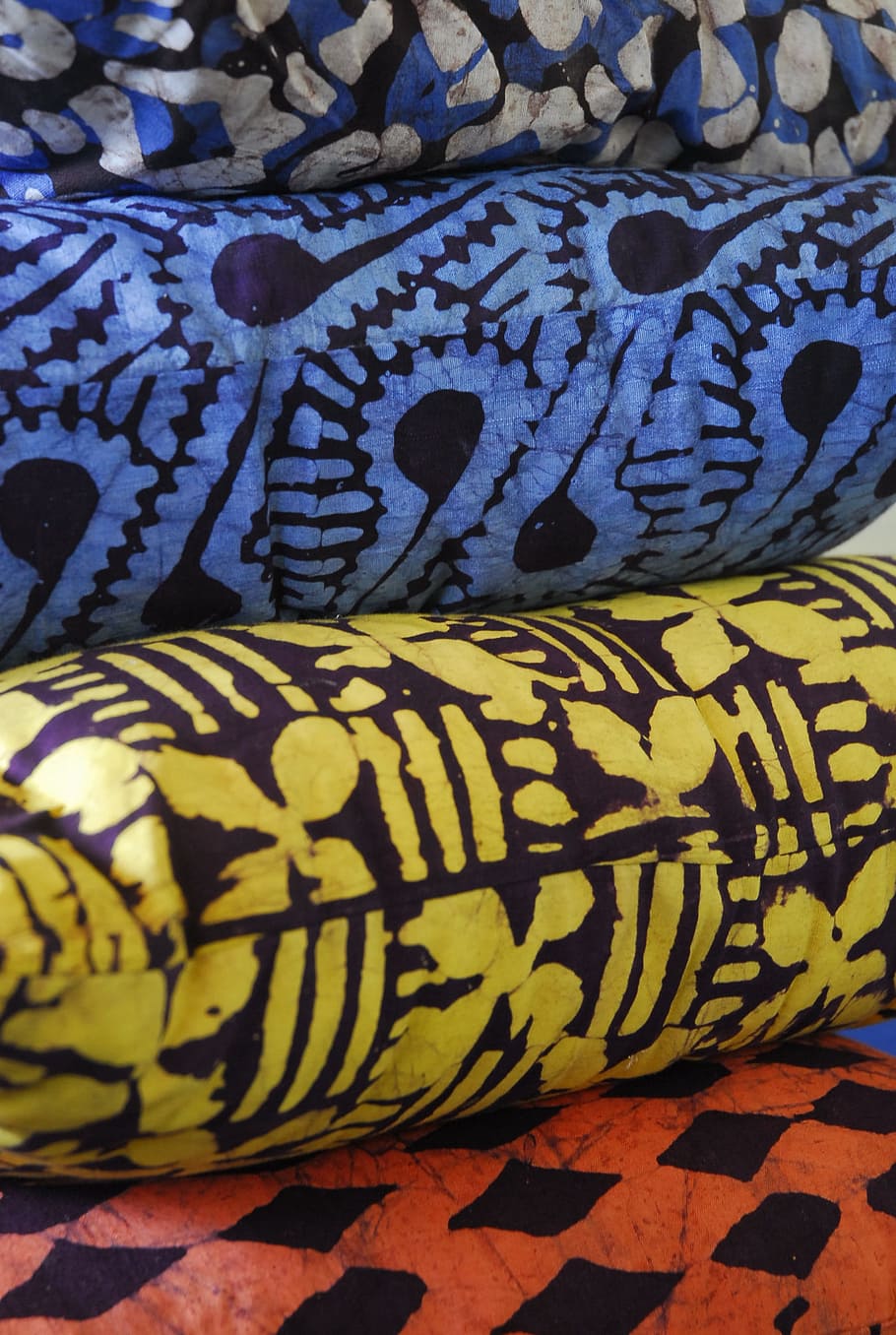 Background, Textile, Batik, cultures, no people, pattern, close-up HD wallpaper