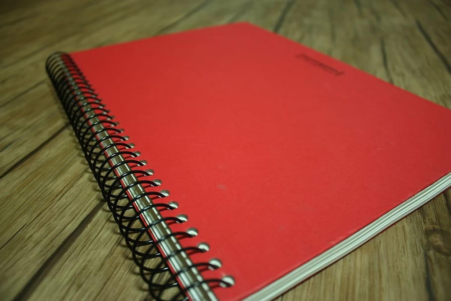 handbook, notes, red, high angle view, indoors, close-up, no people HD wallpaper