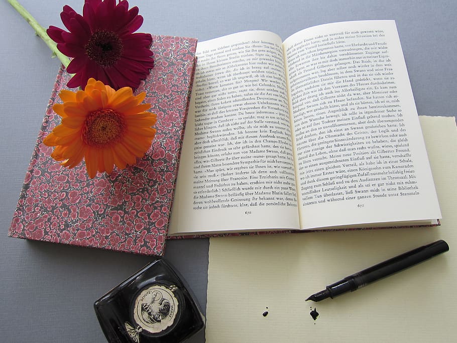 Read, Books, Old, Fountain Pen, leave, ink, still life, no people HD wallpaper
