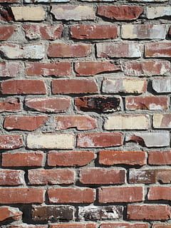 red and grey brick walls during day, Red, Wall, Bricks, Texture HD wallpaper