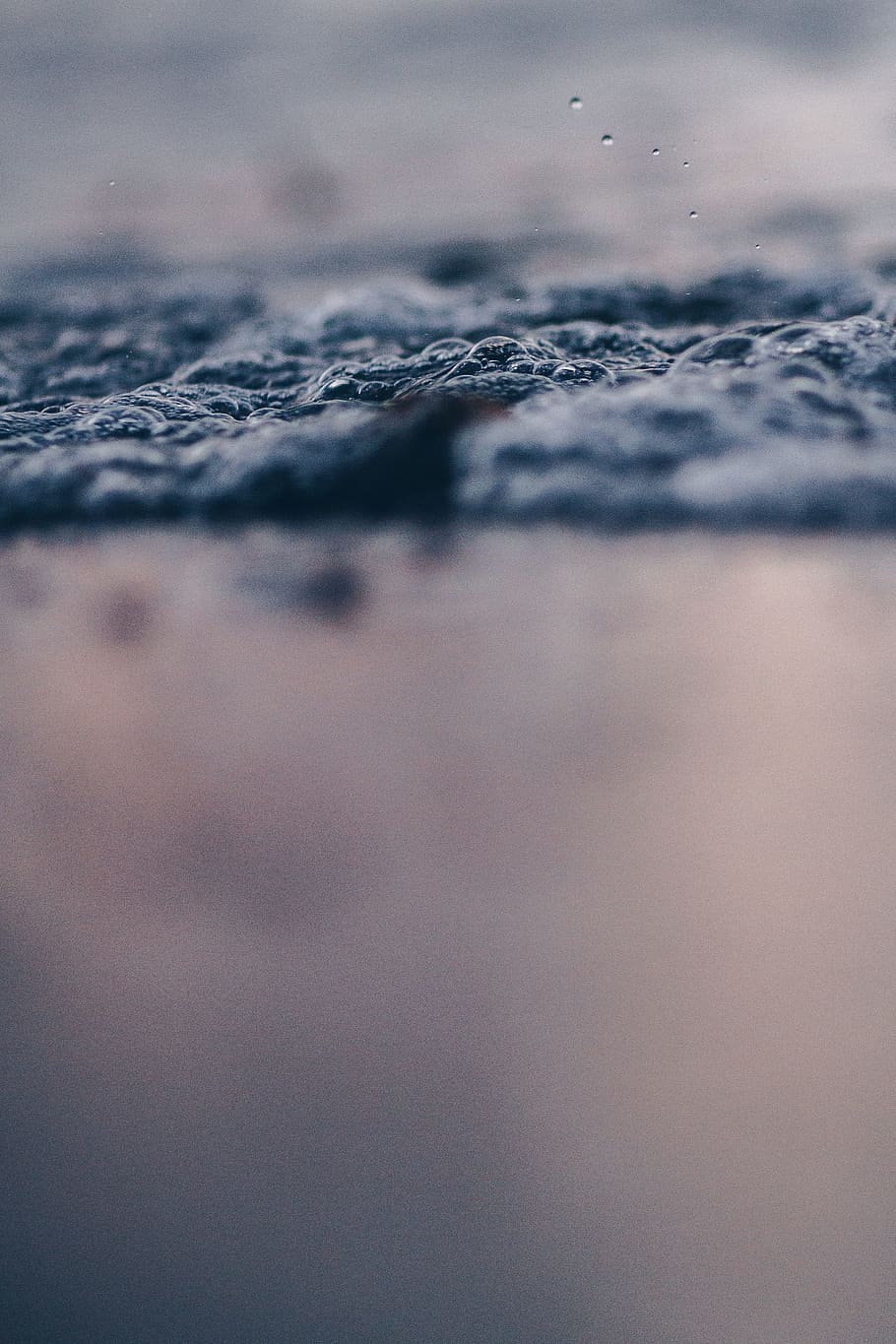 sea, ocean, water, waves, nature, blur, selective focus, close-up HD wallpaper