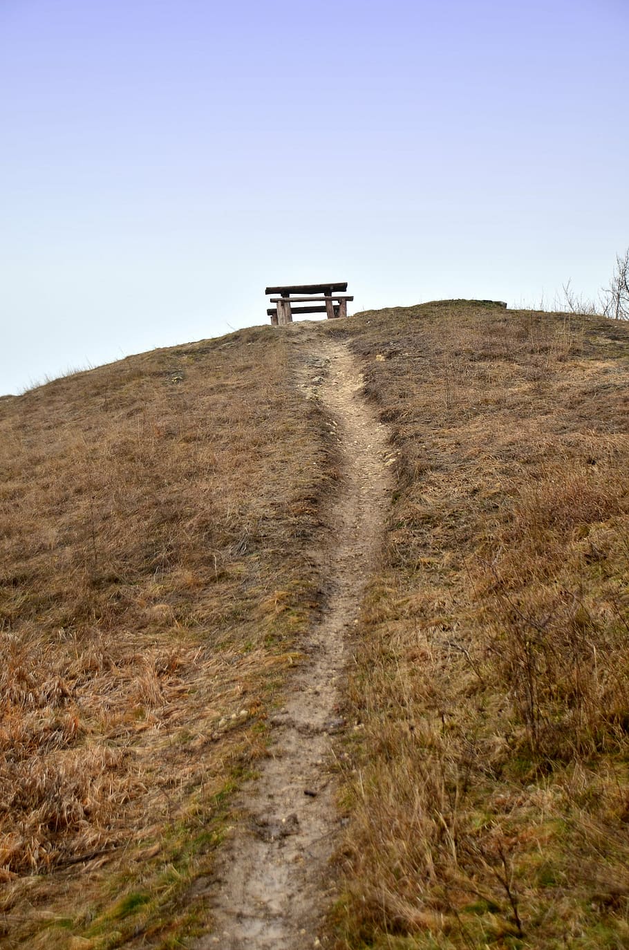 hill, rest, excursion, sunshine, sky, landscape, environment HD wallpaper