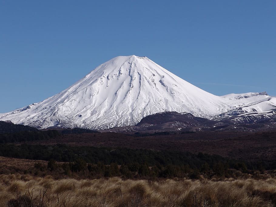 volcano, mountain, snow-capped, nature, japan, mt Fuji, mountain Peak HD wallpaper