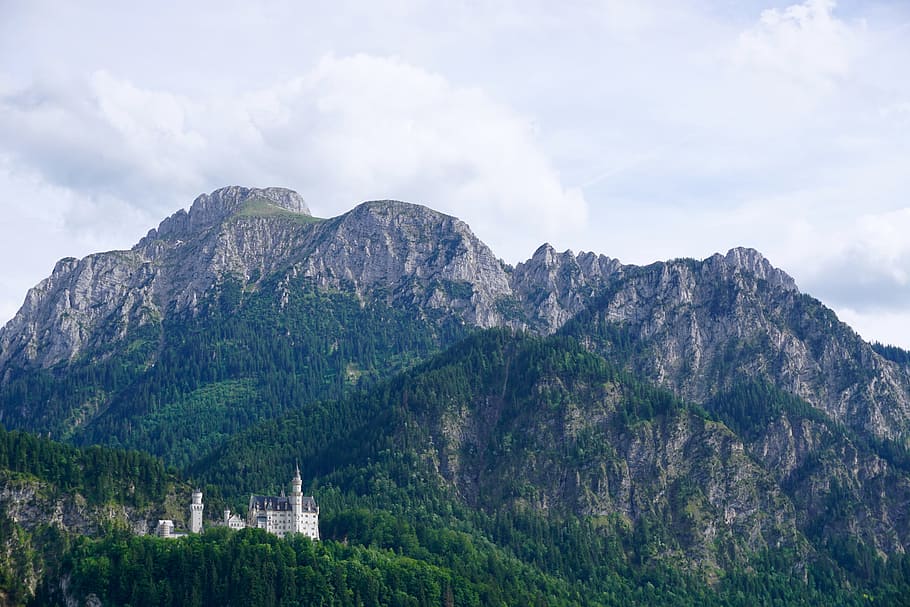 landscape photography of mountains, landscape photography of mountain range HD wallpaper