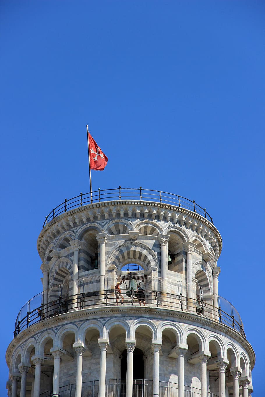 Pisa, Tower, Leaning Tower, handling, spire, flag, columnar HD wallpaper