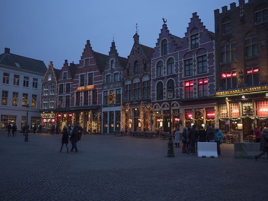 Bruges, Christmas, City, christmas lights, christmas time, advent