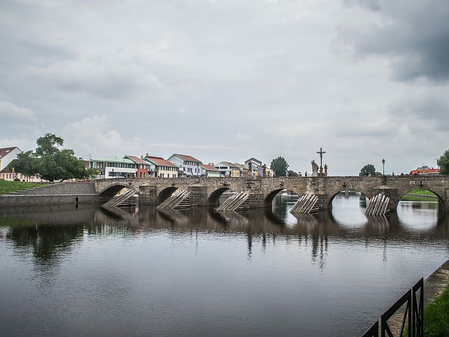 stone bridge, sand, river, history, built structure, architecture HD wallpaper
