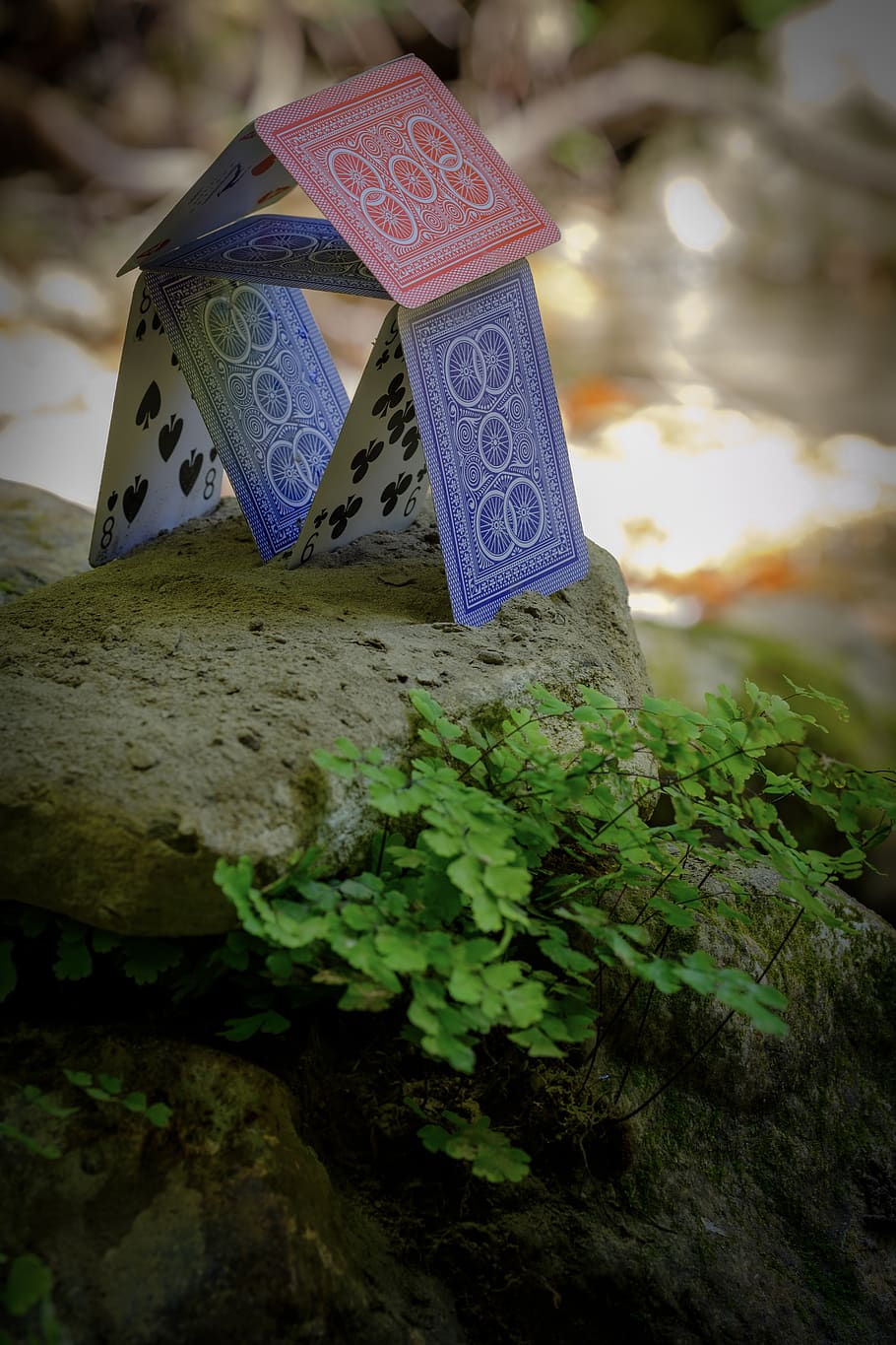 deck, figures, home, queen, king, relationship, landscape, miniature HD wallpaper
