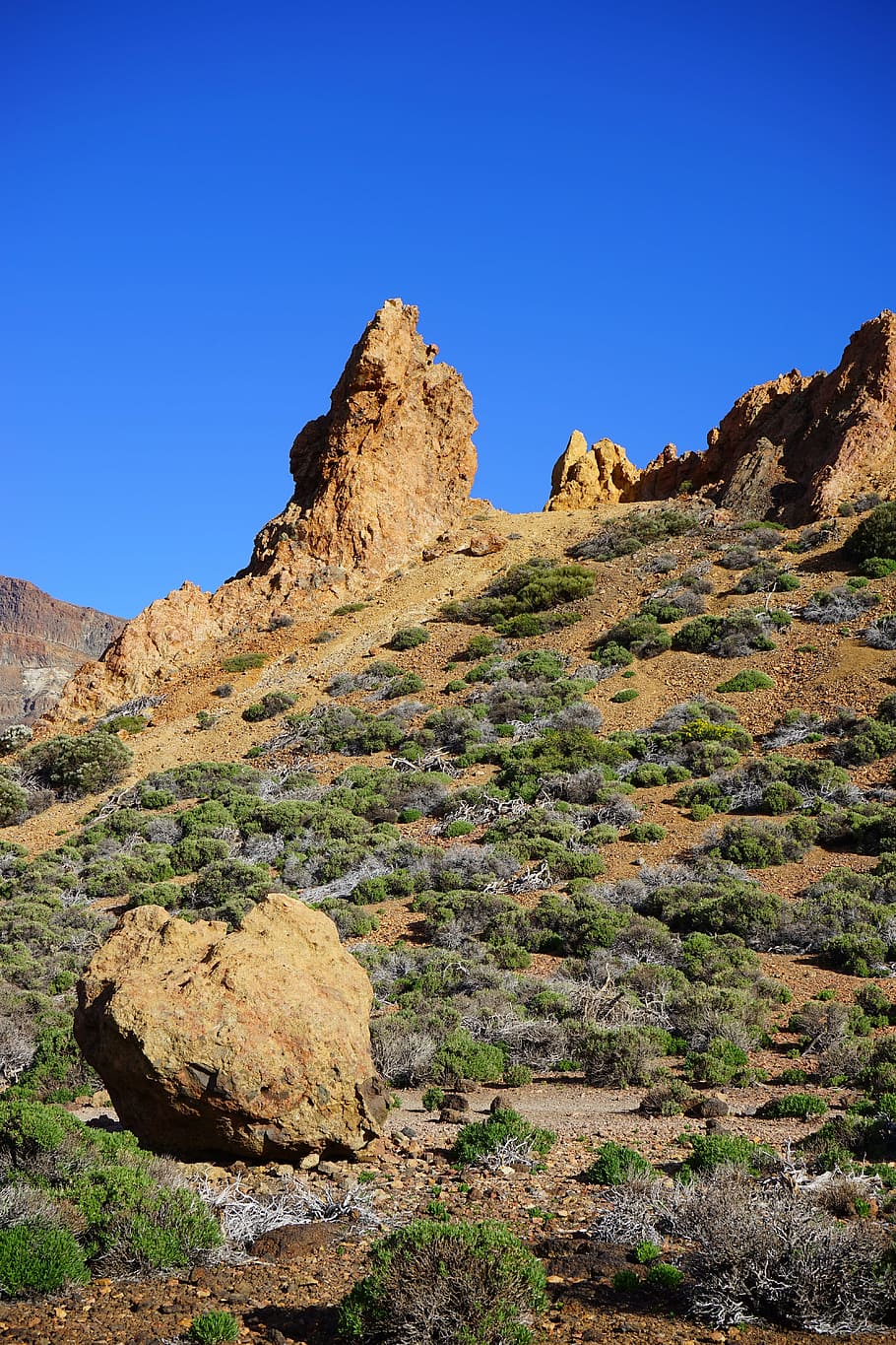 Rock, Needles, rock needles, rocky towers, roque de garcia, HD wallpaper