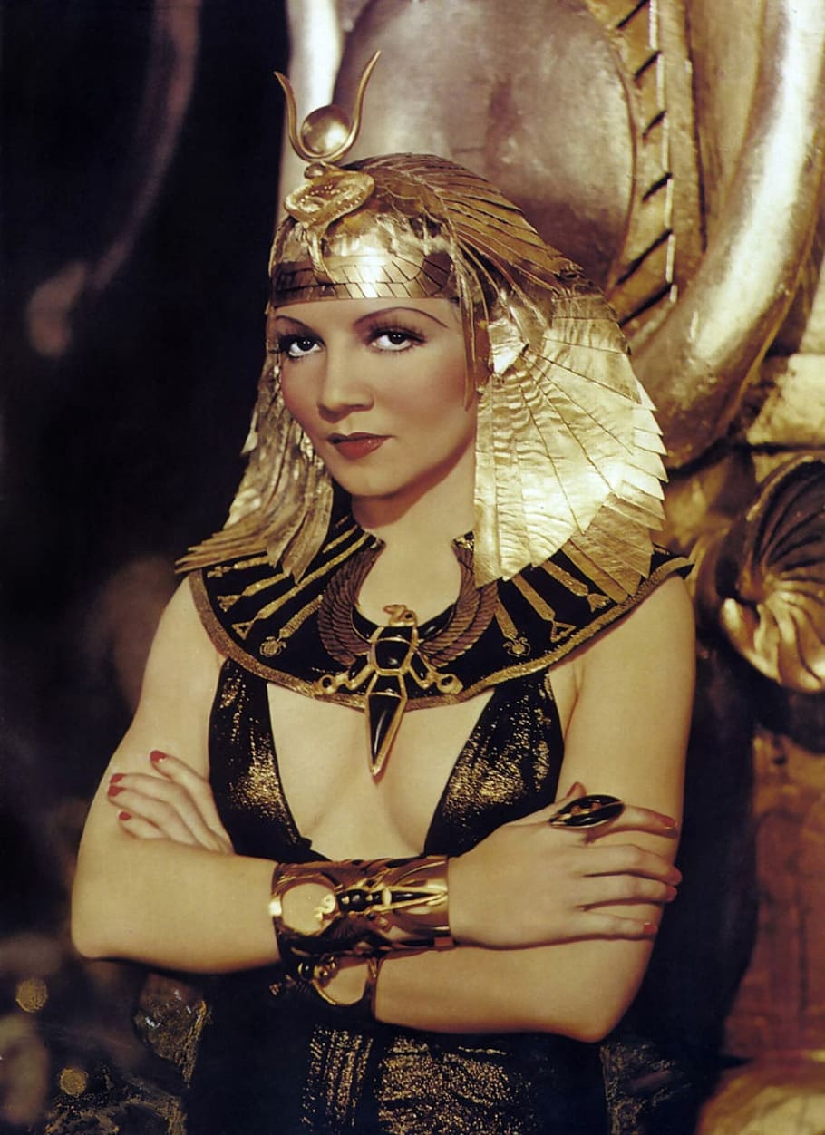 Cleopatra photo, claudette colbert, egyptian, pharaoh, actress, HD wallpaper