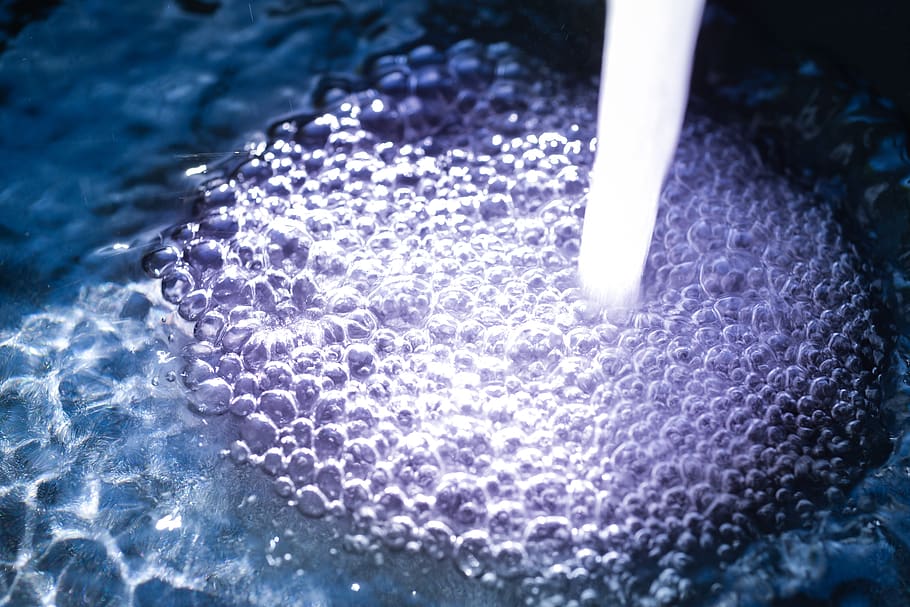 water, rap, foam, bubbles, stream, sink, desktop, underwater HD wallpaper