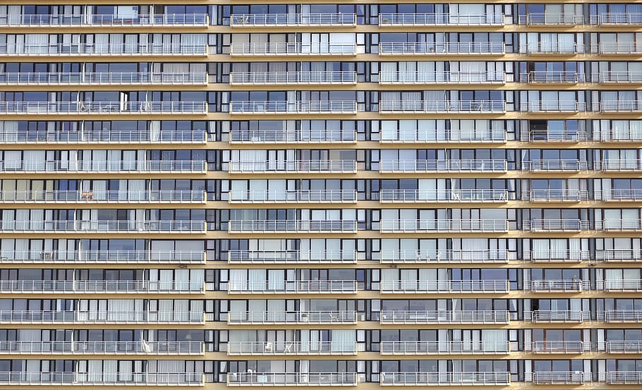 clear high-rise building, facade, oostende, prefab, architecture HD wallpaper