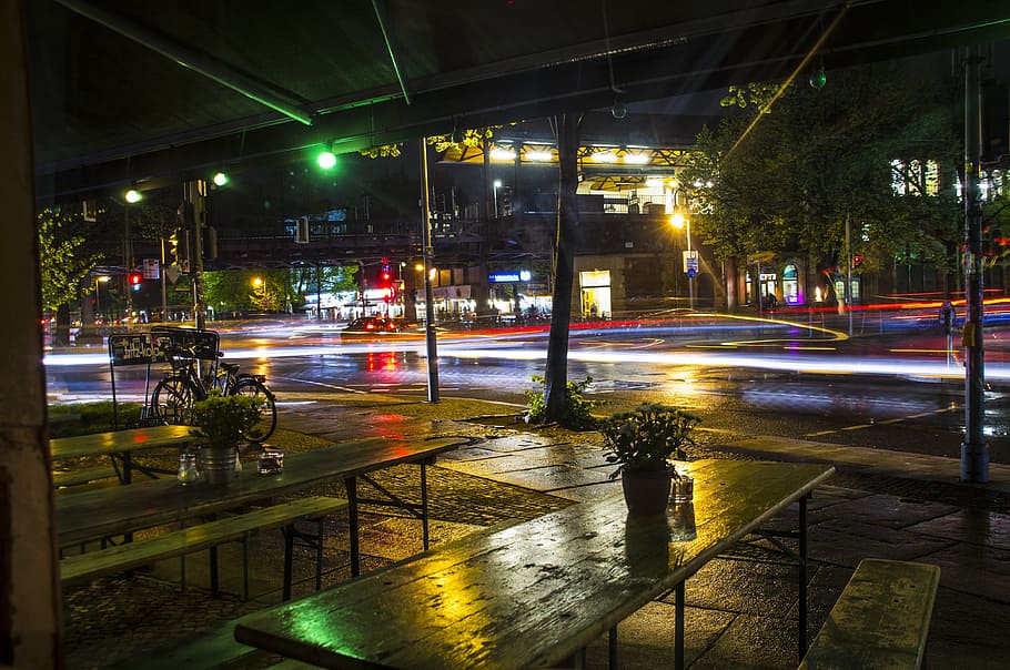 time lapse photography of road during nighttime, long exposure