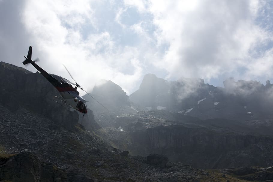 fly, heli, mountains, nosedive, adventure, action, cloud - sky HD wallpaper