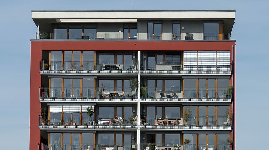 architecture, glass, window, facade, balcony, built structure HD wallpaper