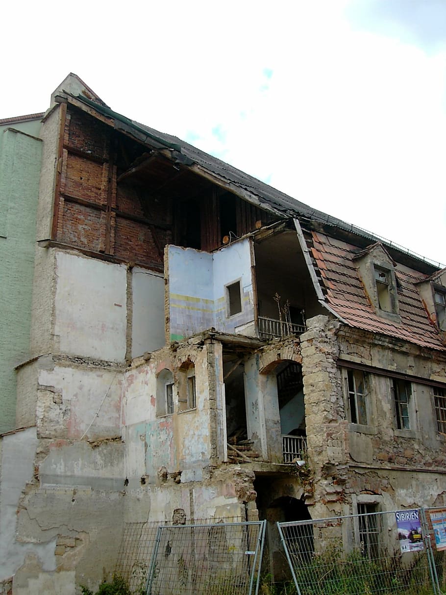 old, home, old building, demolition, run down, decay, leave, HD wallpaper
