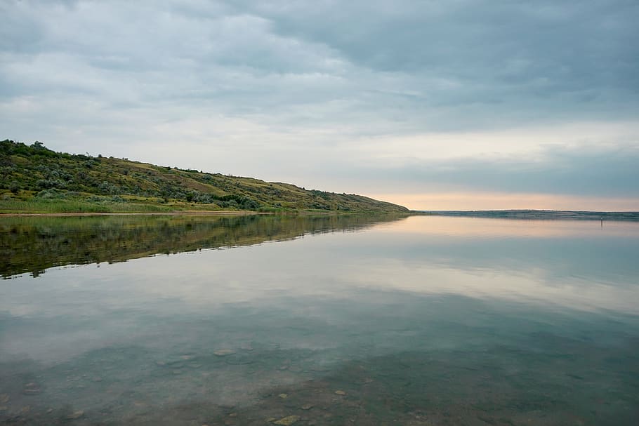 water, landscape, nature, sky, panoramic, reflection, lake HD wallpaper