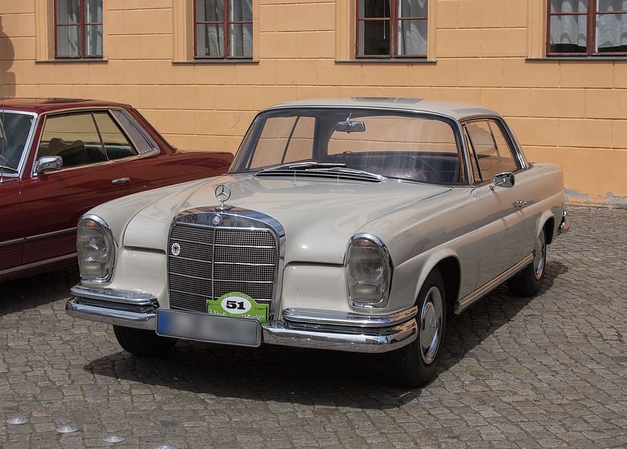 auto, mercedes, coupe, oldtimer, vehicle, transport system HD wallpaper