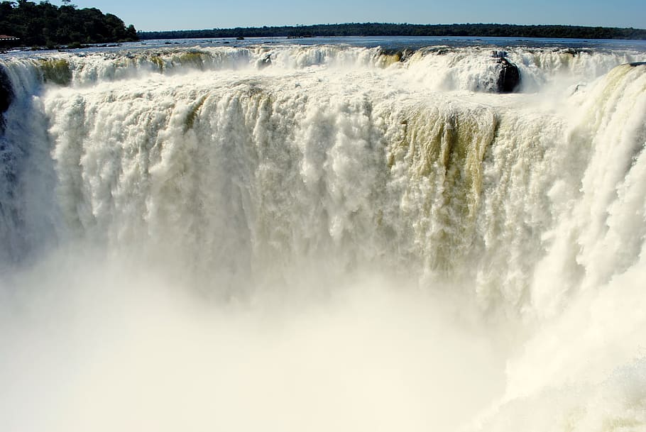 Iguazu Falls, South America, waterfall, nature, river, niagara Falls, HD wallpaper