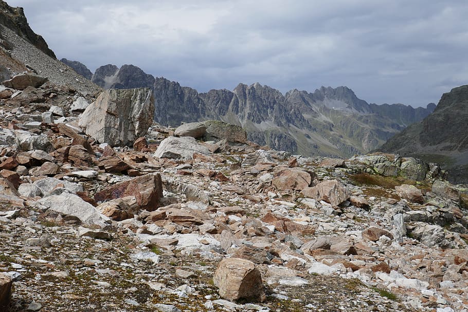 mountains, clouds, alpine, mountain landscape, dolomites, switzerland HD wallpaper