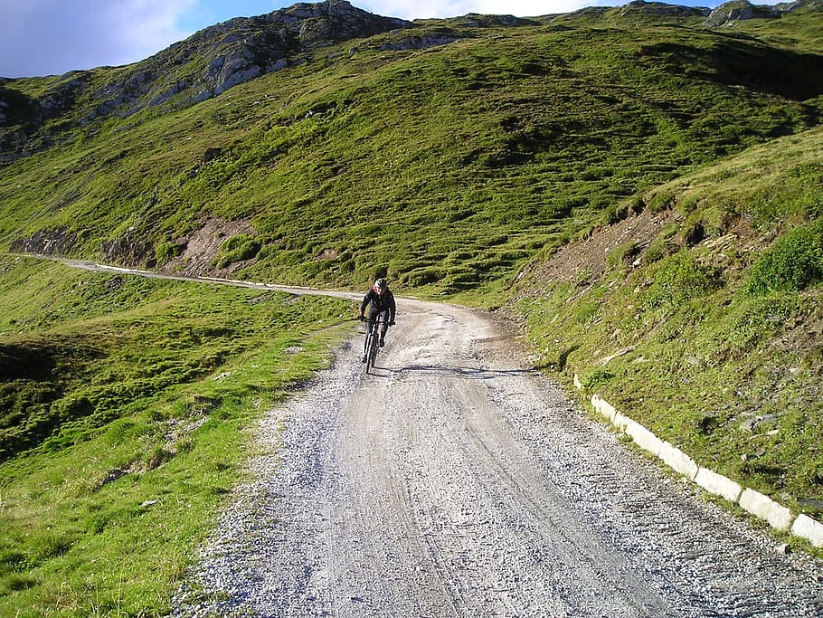 HD wallpaper: man riding bike in road at daytime, gravel road, mountain bike  | Wallpaper Flare