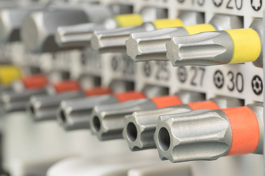 selective photography of gray audio component, bit, drill, akkuschrauber HD wallpaper