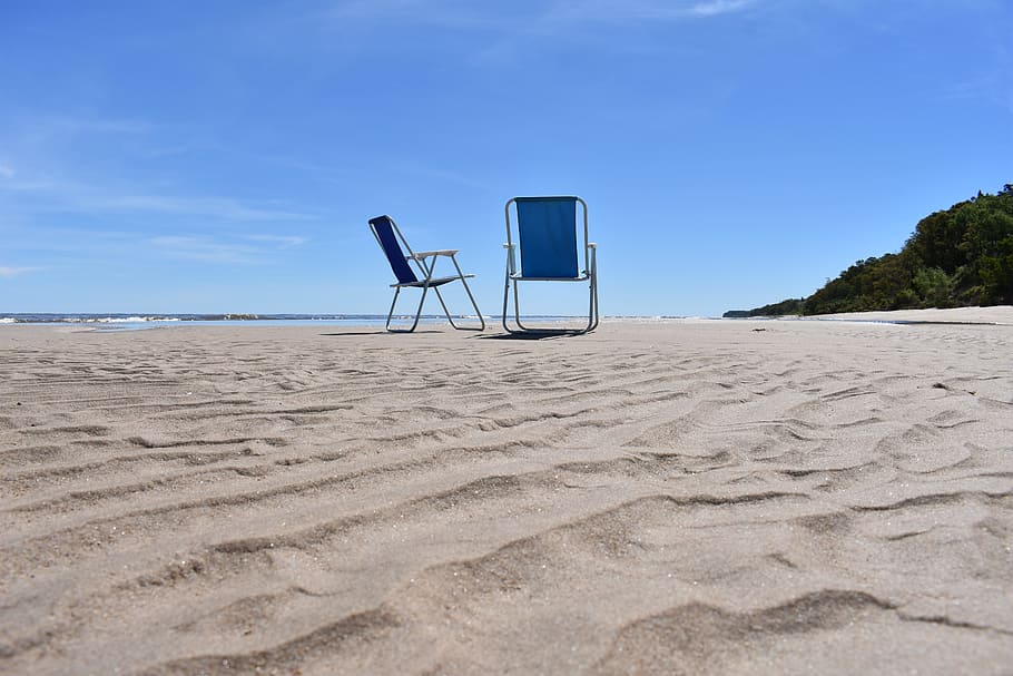 beach, sun, sand, land, sky, scenics - nature, water, sea, tranquil scene HD wallpaper