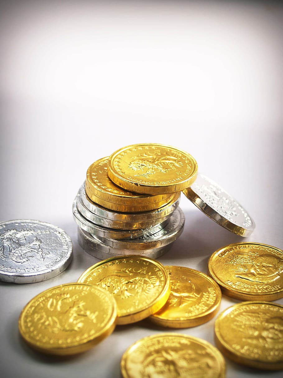 coin, gold, cash, isolated, tower, economy, rate, business, HD wallpaper