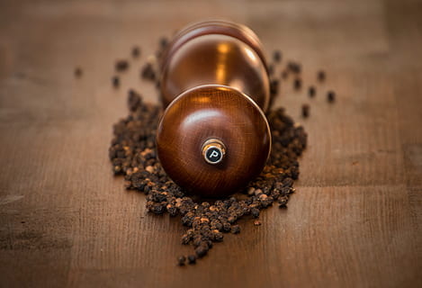 pepper, pepper mill, sharp, benefit from, spices, grains, black pepper HD wallpaper