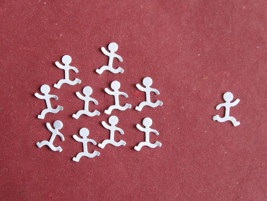 white stick man patch, men, group, action, protester, contrary HD wallpaper
