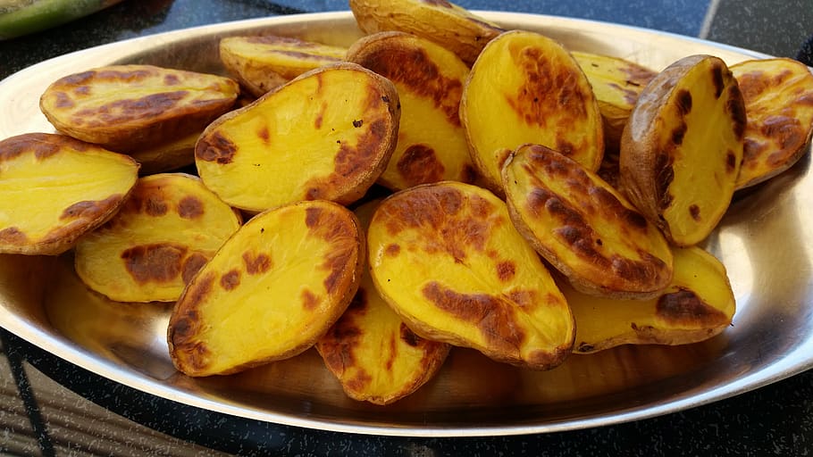 fried potatoes, food, food and drink, freshness, plate, close-up HD wallpaper