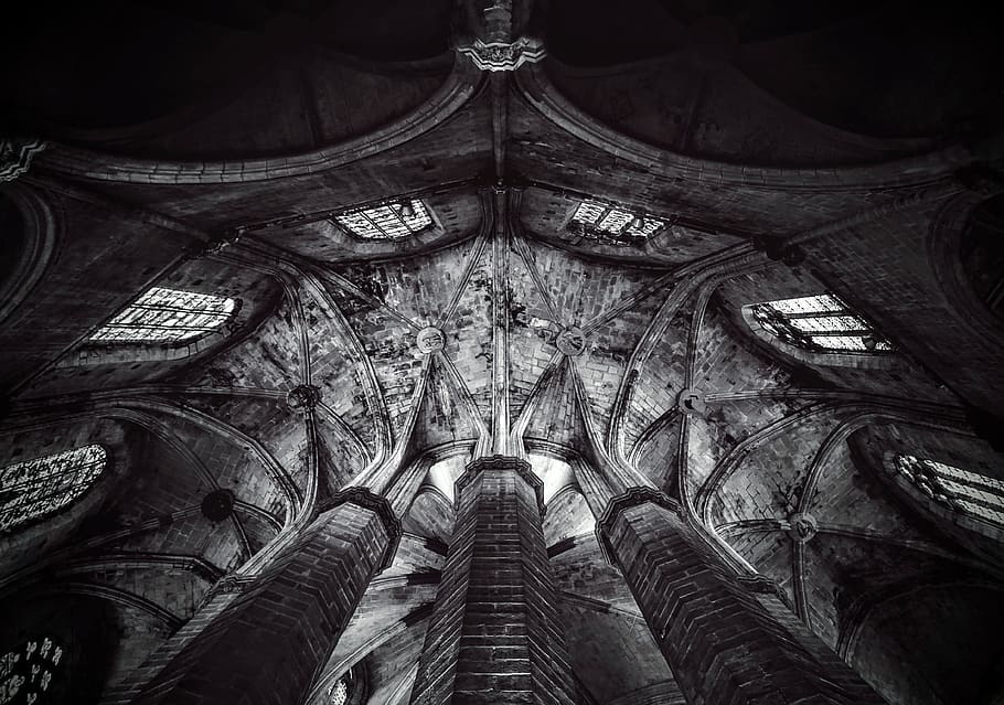 architecture, building, low angle shot, perspective, pillars HD wallpaper