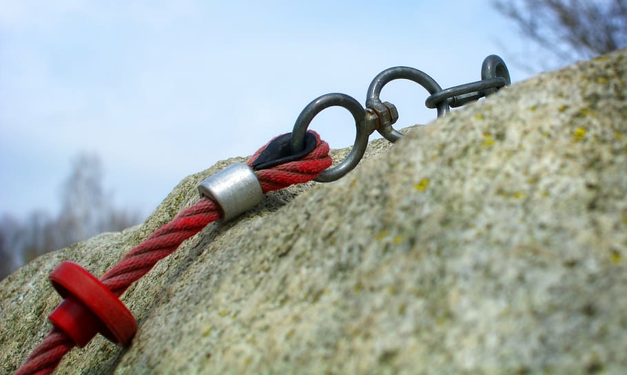 mountaineering, rope, climb, secure, security, backup, bergsport, HD wallpaper