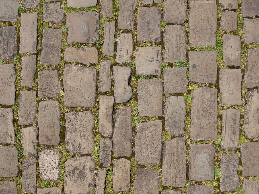 Stones, Patch, Road, Cobblestones, Away, background, texture HD wallpaper