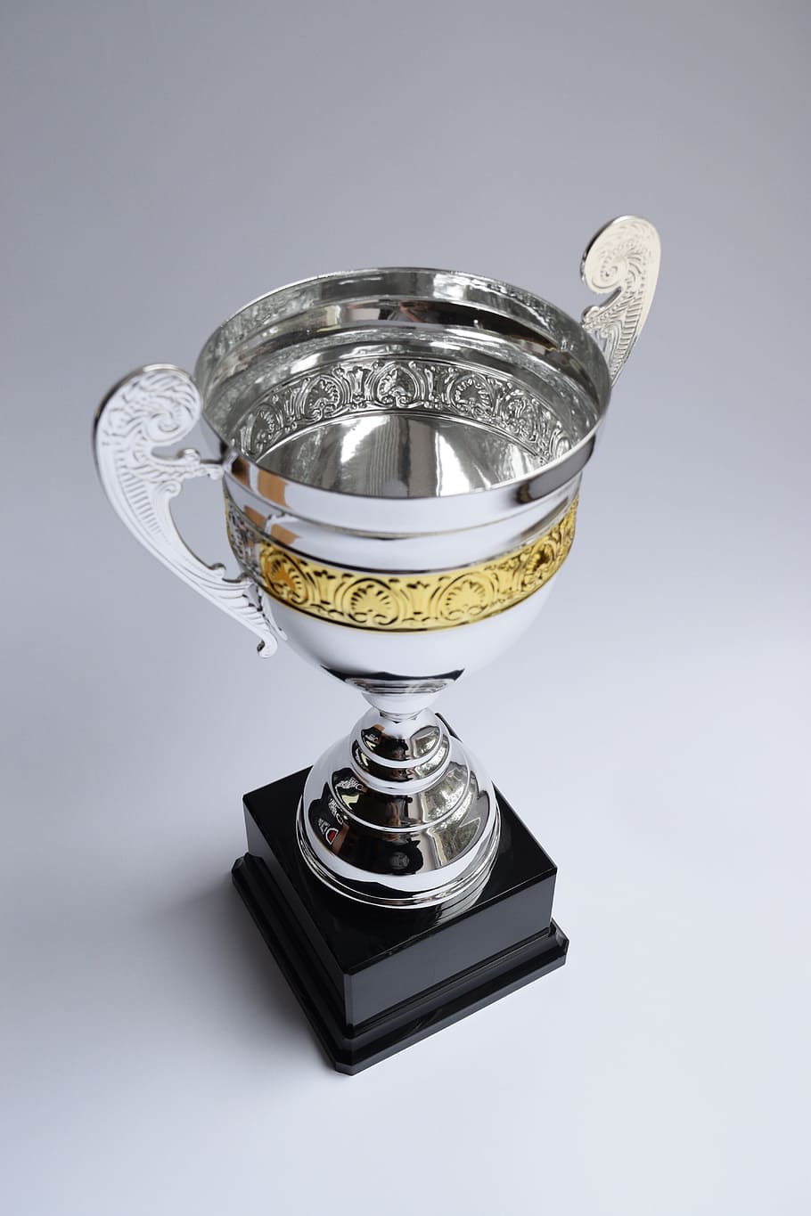 two-tone trophy, award, winner, prize, cup, victory, achievement