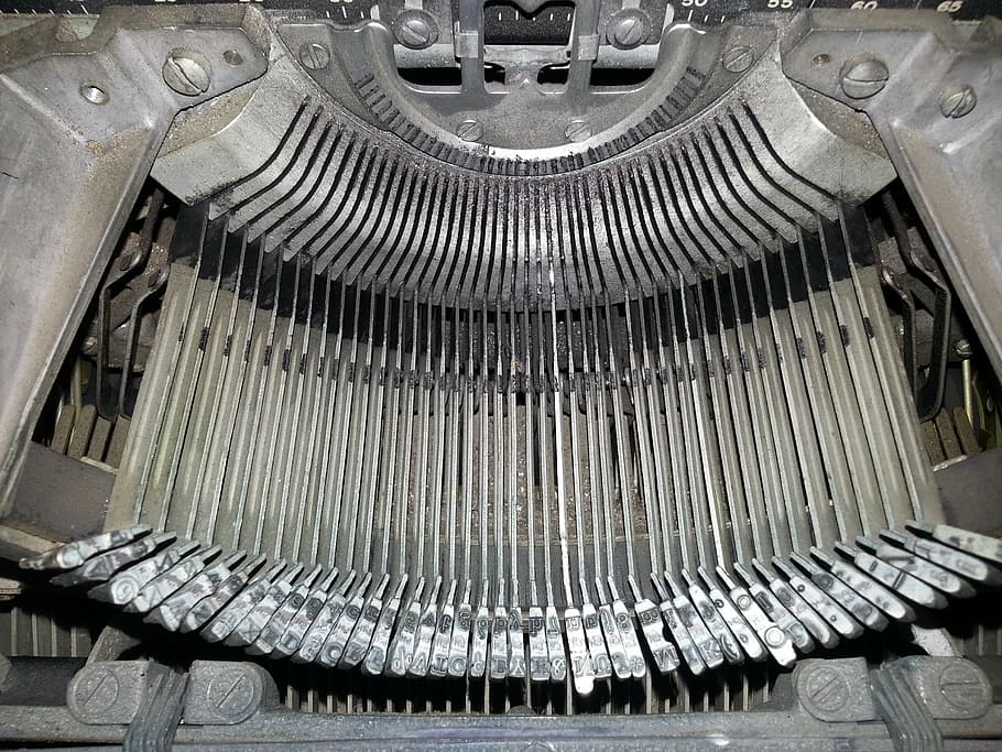 typewriter, keys, mechanical, antique, retro, vintage, vintage typewriter HD wallpaper