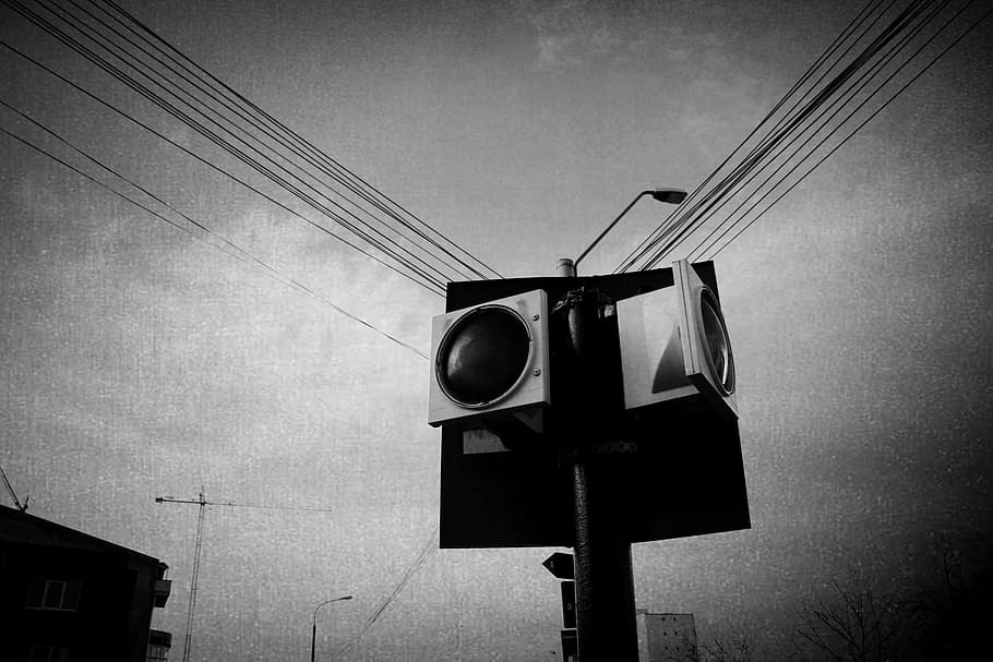 black, mobile, wire, low angle view, sky, sign, no people, built structure HD wallpaper