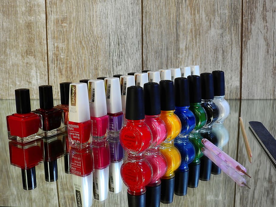 assorted nail lacquer bottles, nail varnish, fingernails, manicure, HD wallpaper