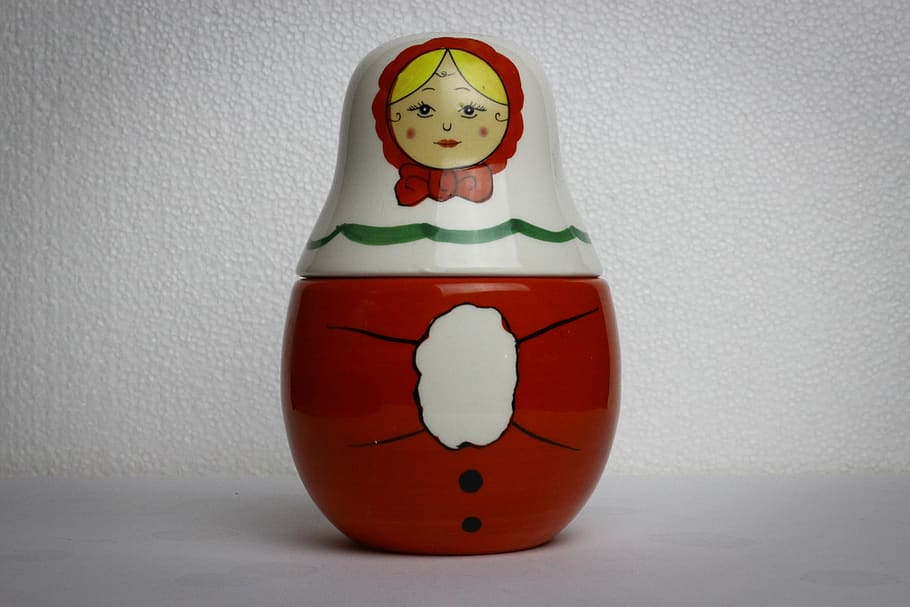 matryoshka doll, culture, symbol, woman, figure, gift, painted, HD wallpaper