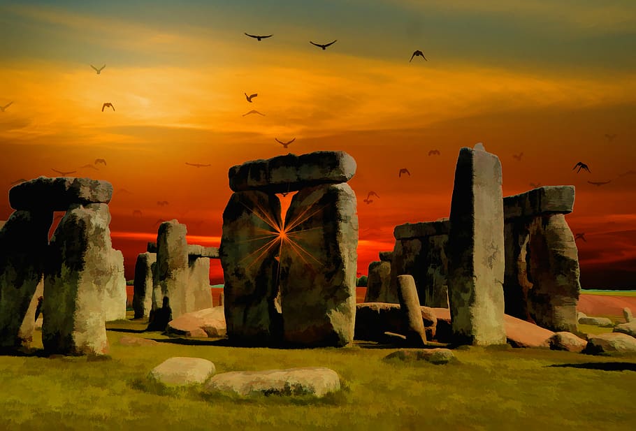 stonehenge, England, ancient, monument, prehistoric, rock, countryside HD wallpaper