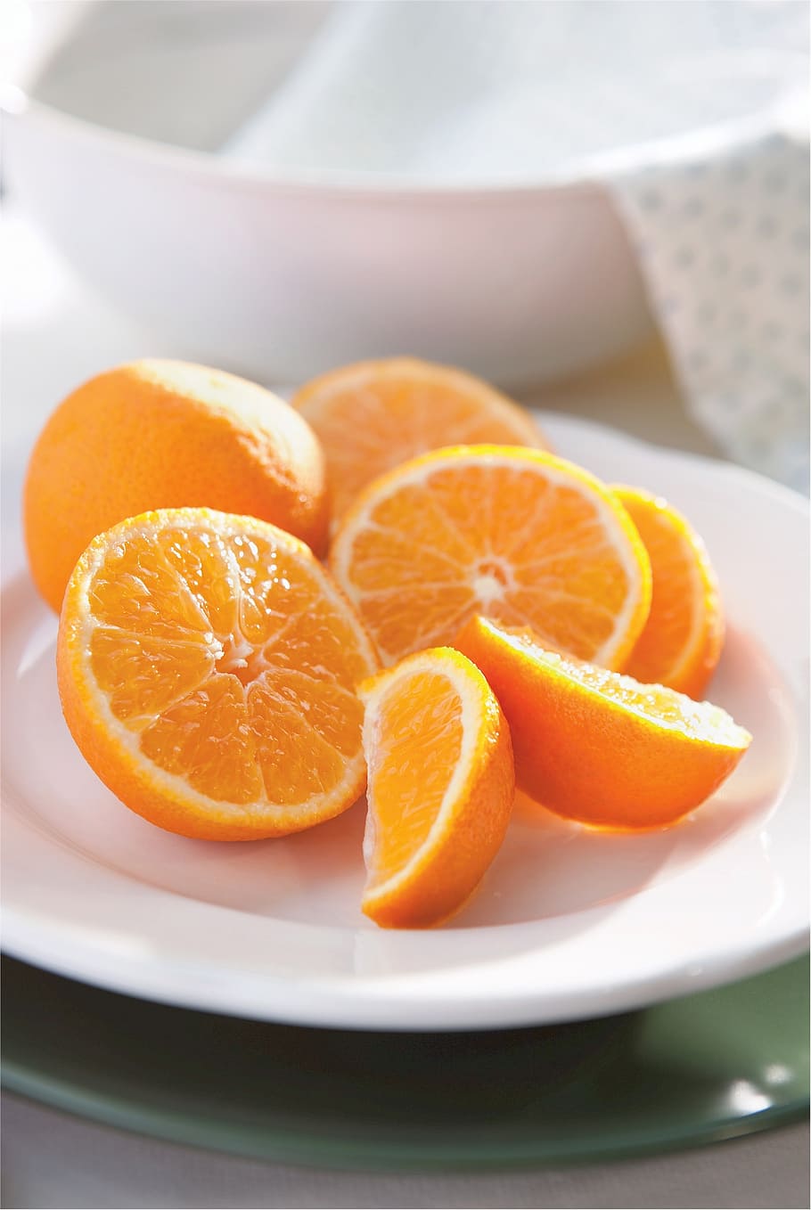 slice orange fruits, clementines, oranges, hybrid, mandarin HD wallpaper