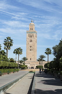 Mosque, Marrakesh, Morocco, Moroccan, africa, arabic, marrakech HD wallpaper