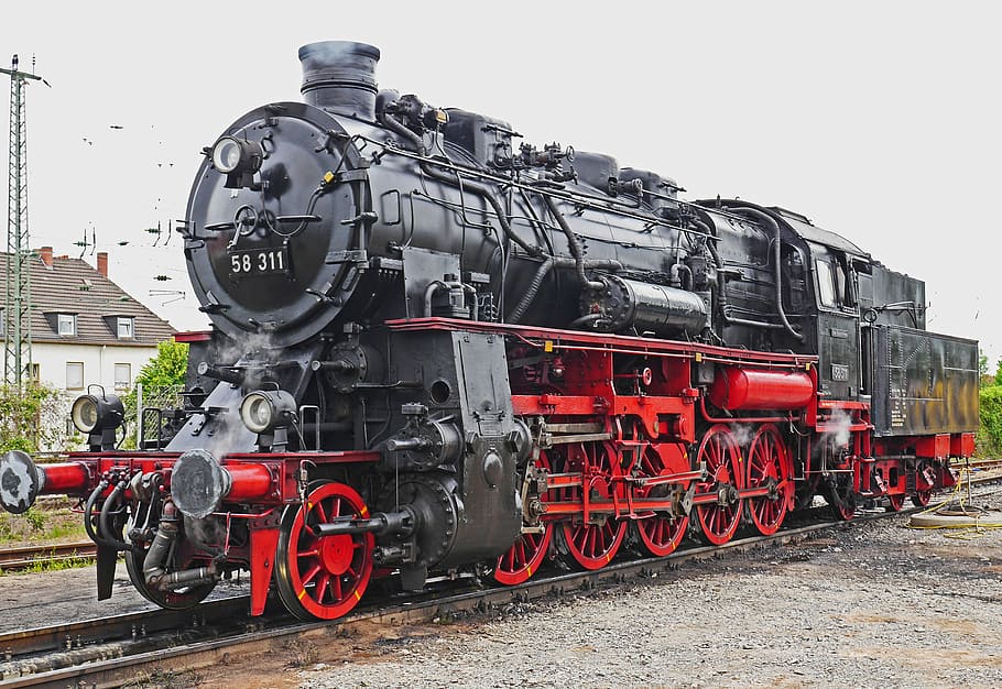 untitled, lokportrait, steam locomotive, goods train locomotive