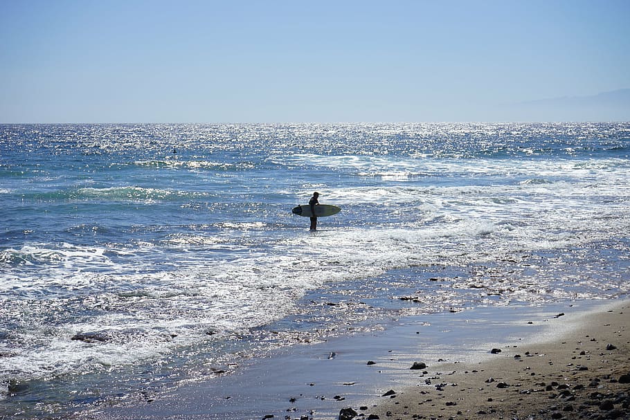 surfer, sea, ocean, beach, surfers, sport, water sports, surfboard HD wallpaper
