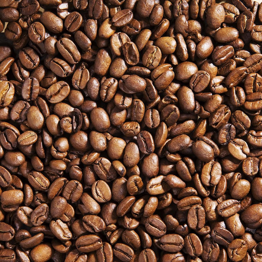 close-up photo of brown coffee beans, espresso, beverages, cafe HD wallpaper