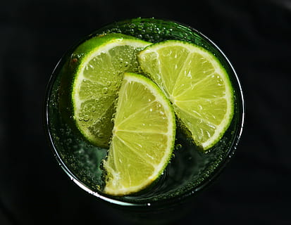 slice of lemon lime, water, refreshment, detox, vitamins, drink HD wallpaper