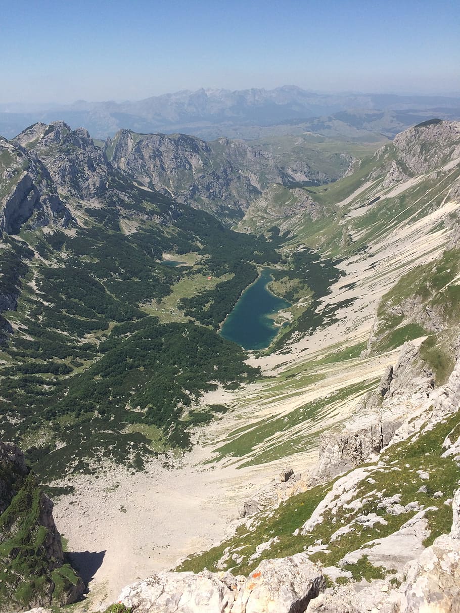 škrčko lake, montenegro, durmitor, mountain, hinikng, landscape, HD wallpaper