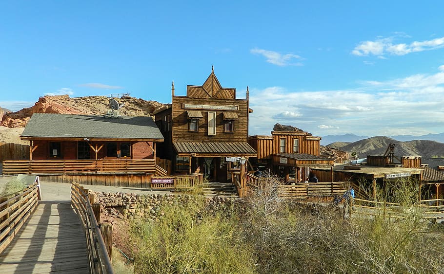 HD wallpaper wooden house under blue sky Old West Cowboy Western  Vintage  Wallpaper Flare