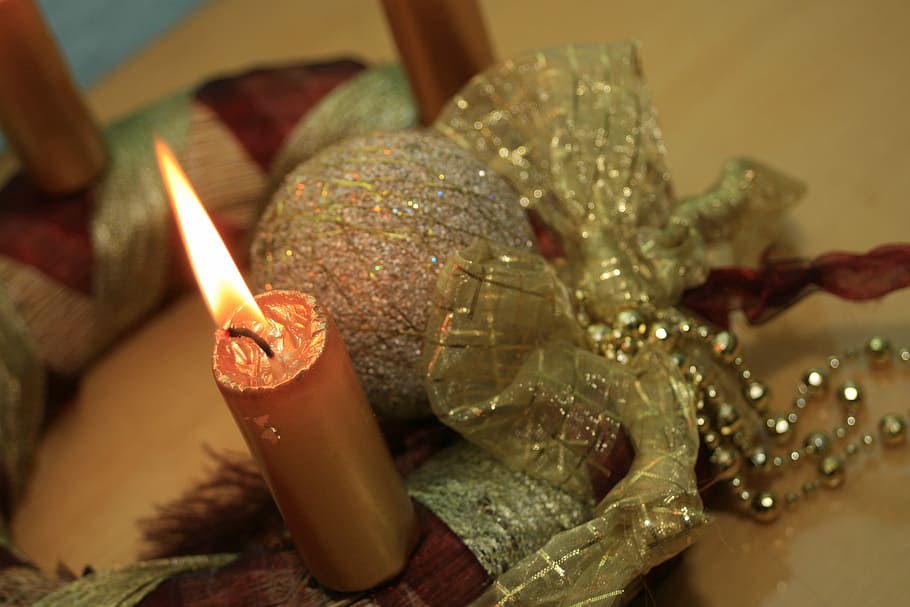 Christmas, Candle, Advent, indoors, close-up, no people, day HD wallpaper