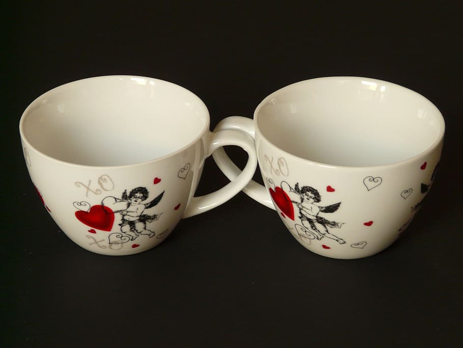 cup, drink, coffee, coffee cup, love, heart, herzchen, romance HD wallpaper